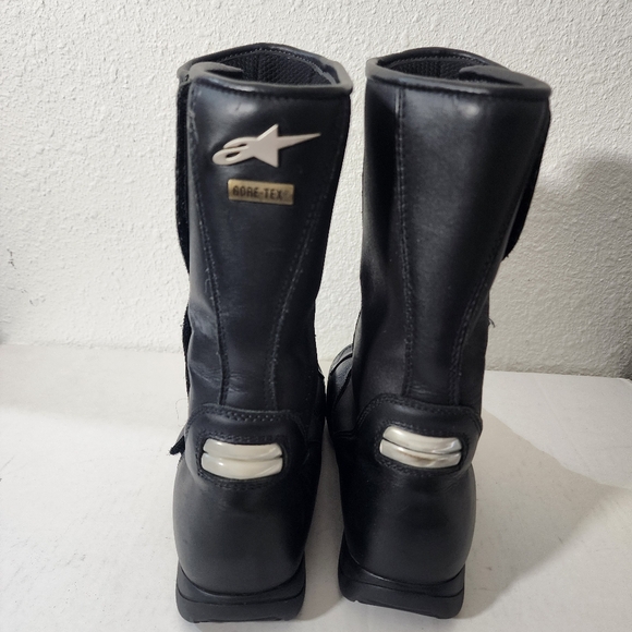 Alpinestars Gore-Tex Waterproof Motorcycle Riding Boots Black Leather Unisex 39 - Picture 4 of 10
